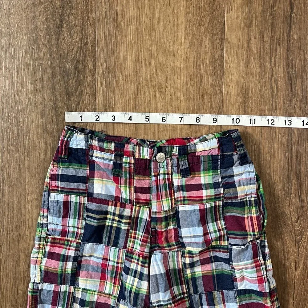 Talbots Kids Madras Patchwork Summer Shorts Sz 5